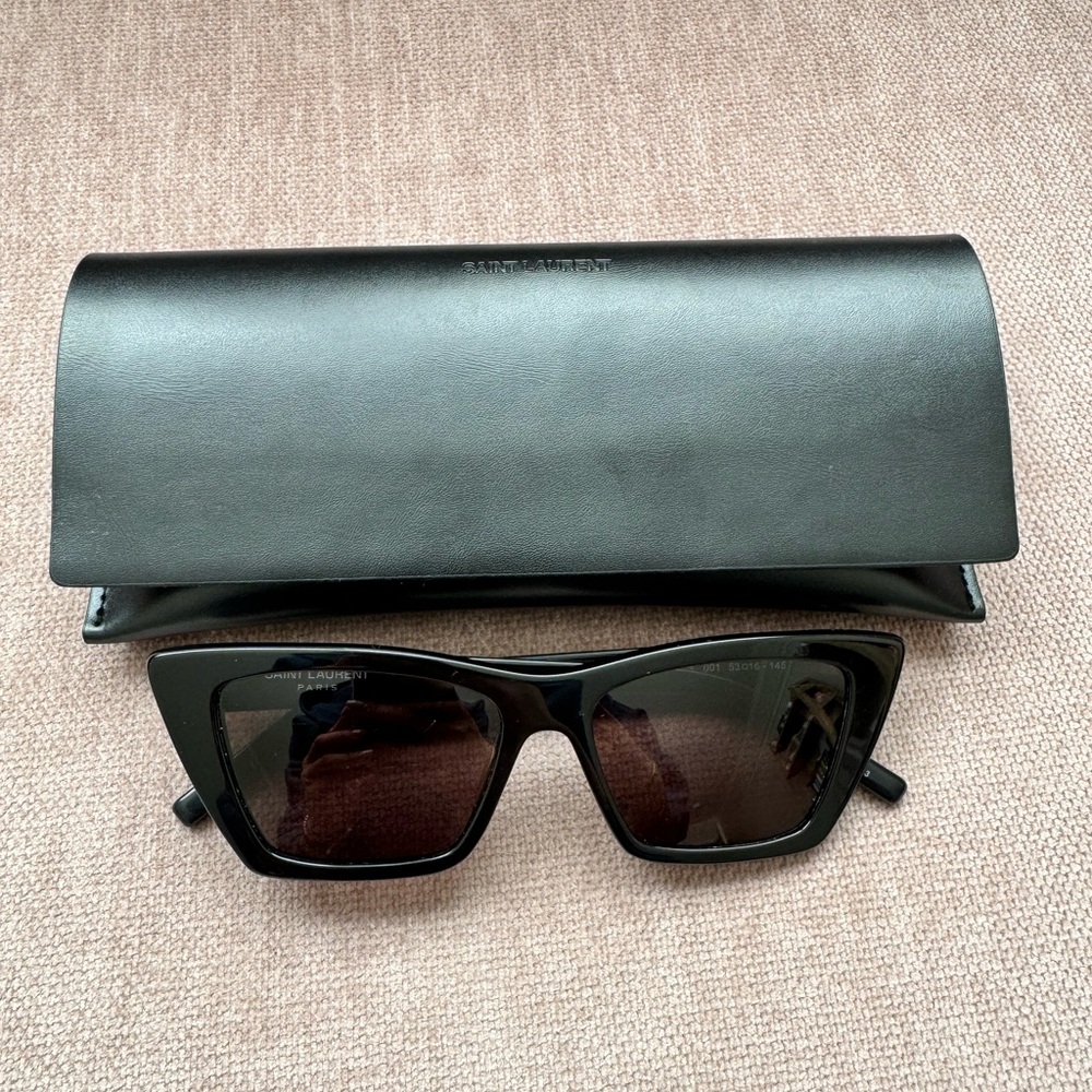 SAINT LAURENT Mica SL 276 Black Cat Eye Sunglasses